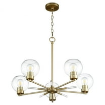 6317-5-80 Quorum Lighting Voln - 5 Light Chandelier-20.5 Inches Tall and 28 Inches Wide -Traditional Installation