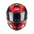 thumbnail image 4 of Casco De Moto Mt Helmets Targo S Piqueras B5 Rojo Brillo Mica Humo, 4 of 5