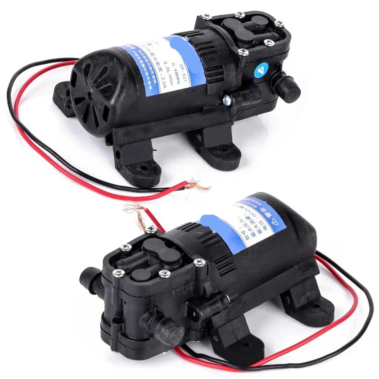 Sturdy DC 12V 3.5L/min Agricultural Electric Water Pump Black Mini High Pressure Diaphragm Water Sprayer Car Wash