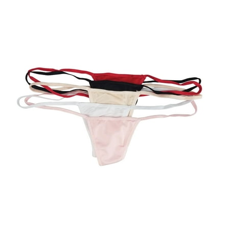 

Flirtzy Pack of 5 Sexy Womens Silky Y Back String G-String Thong Panties Panty Underwear Lingerie