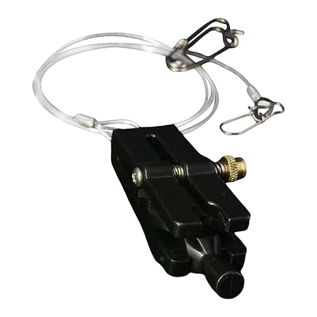 Almencla Power Grip Line Release Clips Adjustable for Planer Board Trolling Weighting Black