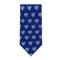 thumbnail image 2 of Jacob Alexander Happy Valentine's Day Big White Hearts Pattern Extra Long Neck Tie for Big and Tall Men - Blue, 2 of 7