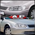 thumbnail image 2 of AJP Distributors JDM Replacement Chrome Housing Clear Lens Clear Signal Reflector Driving Headlights Assembly Left & Right Pair + Bumper Corner Lights Lamps Set For Toyota Camry XV20 2000 2001 00 01, 2 of 7