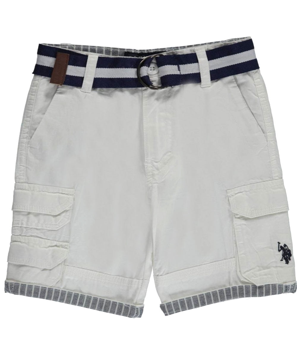 US Polo Assn Toddler/Little Boys Belted Chambray Short Size 2T 3T 4T 4 5 6 7 