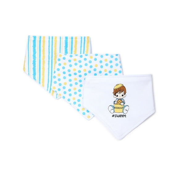 Blue '#SWEET' Triangle Bib Set