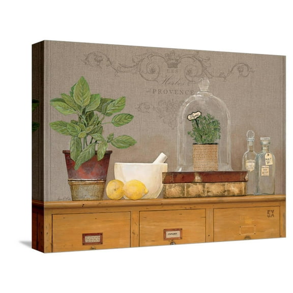 Art.com Basil Library Stretched Canvas Print Wall Art by Arnie Fisk, 16" x 12"