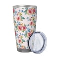 thumbnail image 2 of Salouo Rose Flowers Print 20oz Tumbler with Lid,Stainless Steel Vacuum Insulated Tumbler Durable Insulated Coffee Mug Thermal Cup with Splash Proof Sliding Lid-Straw Two-piece Set, 2 of 8