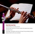 thumbnail image 3 of Clarinet Flute Head Multi-color Mouthpiece White Copper Nickel-Plated Long Reed Pipe Musical Instrument Replacement Accessories Purple, 3 of 5