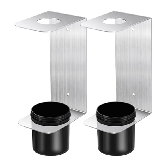 2 soportes para embudos de aceite, estantes de almacenamiento, fáciles de instalar, resistentes y portátiles, de aluminio, para montaje en pared, para