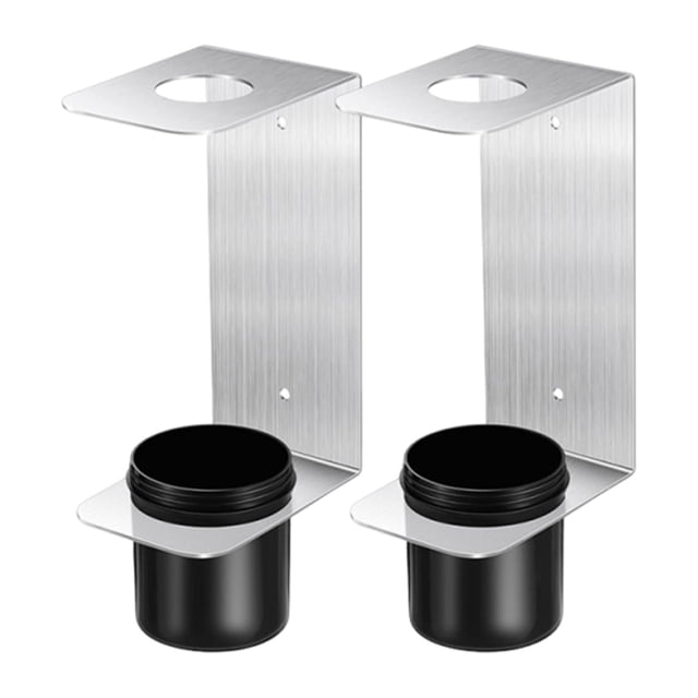 2 soportes para embudos de aceite, estantes de almacenamiento, fáciles de instalar, resistentes y portátiles, de aluminio, para montaje en pared, para