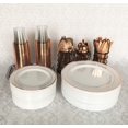 thumbnail image 4 of 75 Piece Rose Gold Plastic Silverware Set - Reusable & Recyclable - Rose Gold Plastic Utensils for Weddings, Anniversari, 4 of 7