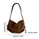 thumbnail image 3 of Bolso Hombro para Mujer Bandolera Cuero PU Plisado Hobo Con Cordón (marrón), 3 of 3