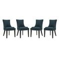thumbnail image 6 of Modway Marquis Dining Chair Fabric Set of 4 in Azure, 6 of 6