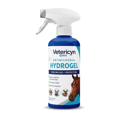 UPC: 0852009002093 | Vetericyn Plus Sprayable Hydrogel Wound Care for Horses Dogs and Cats. 16-Ounce