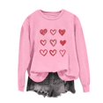 thumbnail image 3 of Womens Valentines Sweatshirt Funny Love Heart Long Sleeve Graphic Shirt Casual Pullover Tops Valentine'S Sweatshirts, 3 of 3