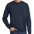 thumbnail image 5 of Hanes Mens Ultimate Cotton Crewneck Sweatshirt -WD60 Heavyweight Fleece Sweatshirt, (3XL Navy), 5 of 5