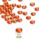 thumbnail image 2 of Uxcell 2880 Pcs Strass Hotfix Gemas de Cristal de Fondo Plano SS6 2mm Naranja, 2 of 5