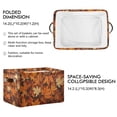 thumbnail image 2 of Yayeee Canvas Storage Basket with Handles for Shelves Fabric Bins Closet Organizer, Fall Pattern, 2 of 8