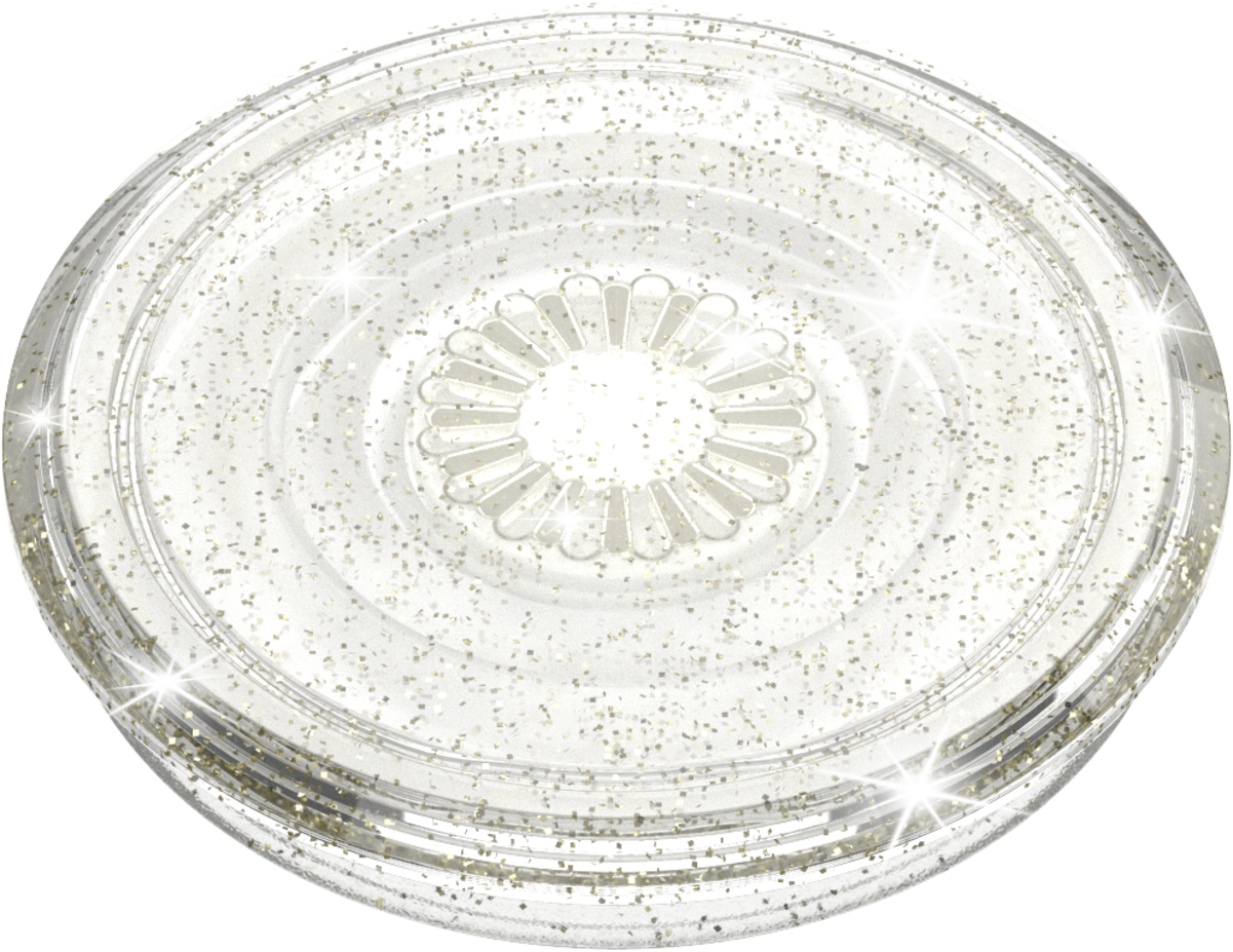 PopSockets PopGrip Sparkle Clear Swappable Phone Grip photo 3
