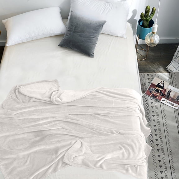 Tuvgenk Solid Color Quilts Crib/Toddler Bed Beige Polyester Blanket Soft Lightweight Travel Cooling Summer Cover Blanket for Beds