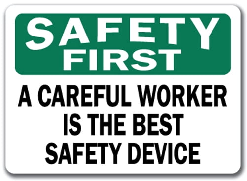 "Visitors Must Report To Office" Safety Sign - 10" X 14" OSHA Rigid Plastic, Indoor/Outdoor