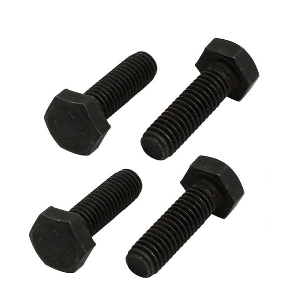 8.8 Grade M6x20mm Full Threaded Left Hand Thread Hex Head Bolt 4pcs