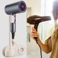 thumbnail image 5 of Gumesh Suction Cup Hair Dryer Holder, Wall Mounted No-Drill Bathroom Storage Rack for Hair Dryer and Curling Iron, Multifunctional Organizer with Strong Vacuum Suction, 5 of 6