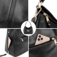 thumbnail image 2 of Bolsos Hobo para mujer, bolsos, monederos, bolso de hombro de cuero vegano para mujer, bolsos cruzados bohemios Sailing Electrónica, 2 of 6
