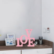 Masteelf Valentine's Day Decorations Wooden Love Table Sign Tabletop Centerpiece Signs