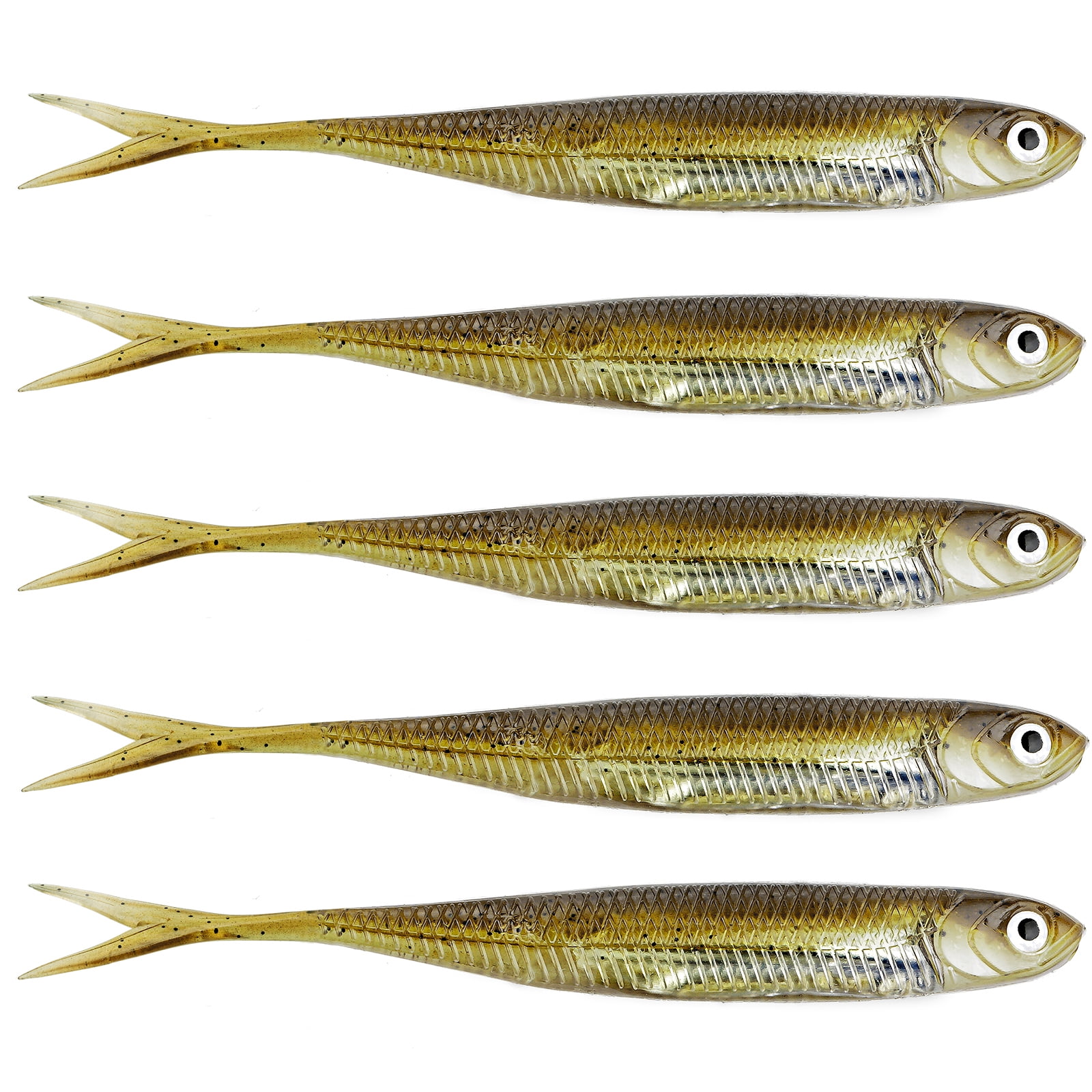 QualyQualy Soft Swimbait Fishing Lures Jerk Bait Shad Minnow Lure Bass