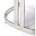 thumbnail image 4 of Butler Specialty Bravo Faux Leather Counter Stool In Silver And White, 4 of 6