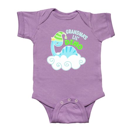 

Inktastic Grandma s Lil Dino with Cute Blue Baby Dinosaur Gift Baby Boy or Baby Girl Bodysuit