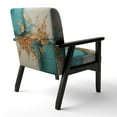 thumbnail image 5 of Designart "Turquoise Tranquility III" Upholstered Abstract Landscape Accent Chair and Modern & Contemporary Arm Chair - Multiple Color & Pattern, 5 of 7