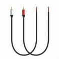 thumbnail image 5 of RCA Male To Bare Wire Open End Pigtail RCA Cable for Amplifier Auditory Video Device Repairs Speaker Wire 30cm, 5 of 11