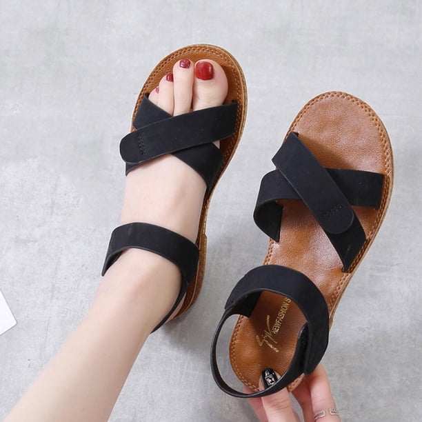 Sandalias de verano para mujer, sandalias informales para mujer, sandalias de playa romanas Wmkox8yii nm10680