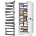 thumbnail image 3 of Ktaxon 12 Layers Over-The-Door Wall-mounted Style Home Shoe Storage Rack Organizer Gray, 3 of 14