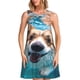 thumbnail image 1 of Balery Sea Swimming Corgi Vestidos de verano para mujer con estampado: vestido holgado sin mangas, vestido playero informal y cómodo para días calurosos., 1 of 7