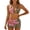 C-Khaki134, variant on DHFJKG Floral Print Women Swimsuit Bikini Set With Mesh Skirts 3 Piece Beach Outfits Halter Side Tie Triangle Top Thong Bottoms Stylish Beachwear