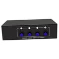 thumbnail image 1 of Conmutador RCA AV de 4 vías, conmutador RCA, divisor RCA, interruptor selector RCA Adaptador de audio de 4 vías Conmutador de audio y vídeo, 1 of 9