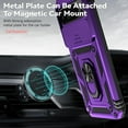 thumbnail image 3 of for Google Pixel 9 Pro XL Case with Slide Camera Cover HD Screen Protector [Military Grade 16ft. Drop Tested] Magnetic Ring Holder Kickstand Protective Phone Case for Google Pixel 9 Pro XL, Purple, 3 of 17