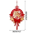 thumbnail image 2 of EGYMEN New Year Door Sign, 2024 Vietnamese New Year Decoration With Stereo Blessing Tassel, Spring Festival Hanging Ornament For Home, 2 of 6
