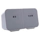 thumbnail image 1 of Caja de almacenamiento de hisopos de algodón para montaje en pared, discos de algodón, discos de maquillaje, contenedor de cosméticos Gris blanco, 1 of 7