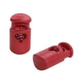 thumbnail image 2 of Cord Lock Clamp - (10 Pack, Red) - Heavy-Duty Industrial Plastic Single Hole Cord Toggle End, 2 of 4