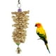 thumbnail image 2 of Greeniant Juguetes para pájaros, jaula colgante, juguete para masticar pájaros con cacatúa, producto, campana, hierba Natural, mordedura de Animal, Juguetes para pájaros Greeniant PT0145-00, 2 of 6