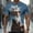 Blue, variant on Men's Funny Elderly T-shirt Short Sleeved T-shirt Round Neck Shirt Casual Daily Street Top Men's Top