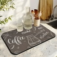 thumbnail image 3 of Premium Rubber-Backed Coffee Mat (19.5x12in) - Super Absorbent Diatom Mud Mat, Perfectly Designed for Coffee Makers & Espresso Machines, Coffee Drying Mat Keeping Countertops Immaculate, 3 of 7