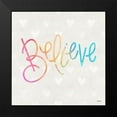 thumbnail image 2 of Louise, Gigi 12x12 Black Modern Framed Museum Art Print Titled - Believe, 2 of 5