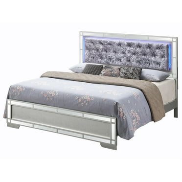 Madison Silver Champagne King Panel Beds