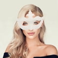 thumbnail image 5 of Unique Bargains 1 Pce Masque de Fête Couronne Réutilisable Pâte Blanche, 5 of 5