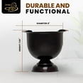 thumbnail image 6 of Stinky Cigar Tall Cigar Ashtray with 4 Stirrups, Cherry Black | Windproof Design with 4.25 inch Deep Bowl Ashtray for Indoor & Outdoor Use | Perfect Cigar Accessory for Aficionados & Home Decor, 6 of 15
